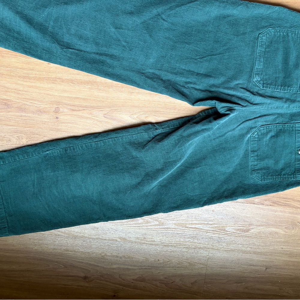 Gap Size 4 Wide Leg Green Corduroy Pants - Picture 4 of 6